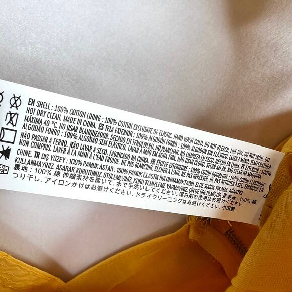 NWT Forever 21 Yellow Corset Tank Top Small - Picture 5 of 5